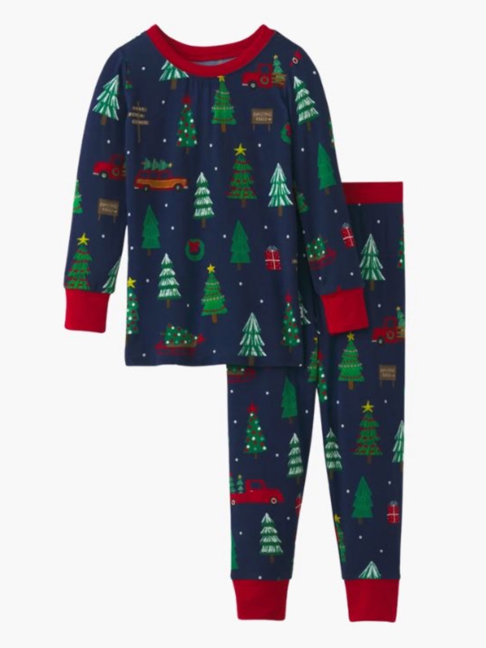 NEW Little Sleepies Green Christmas Tree Pajama Set